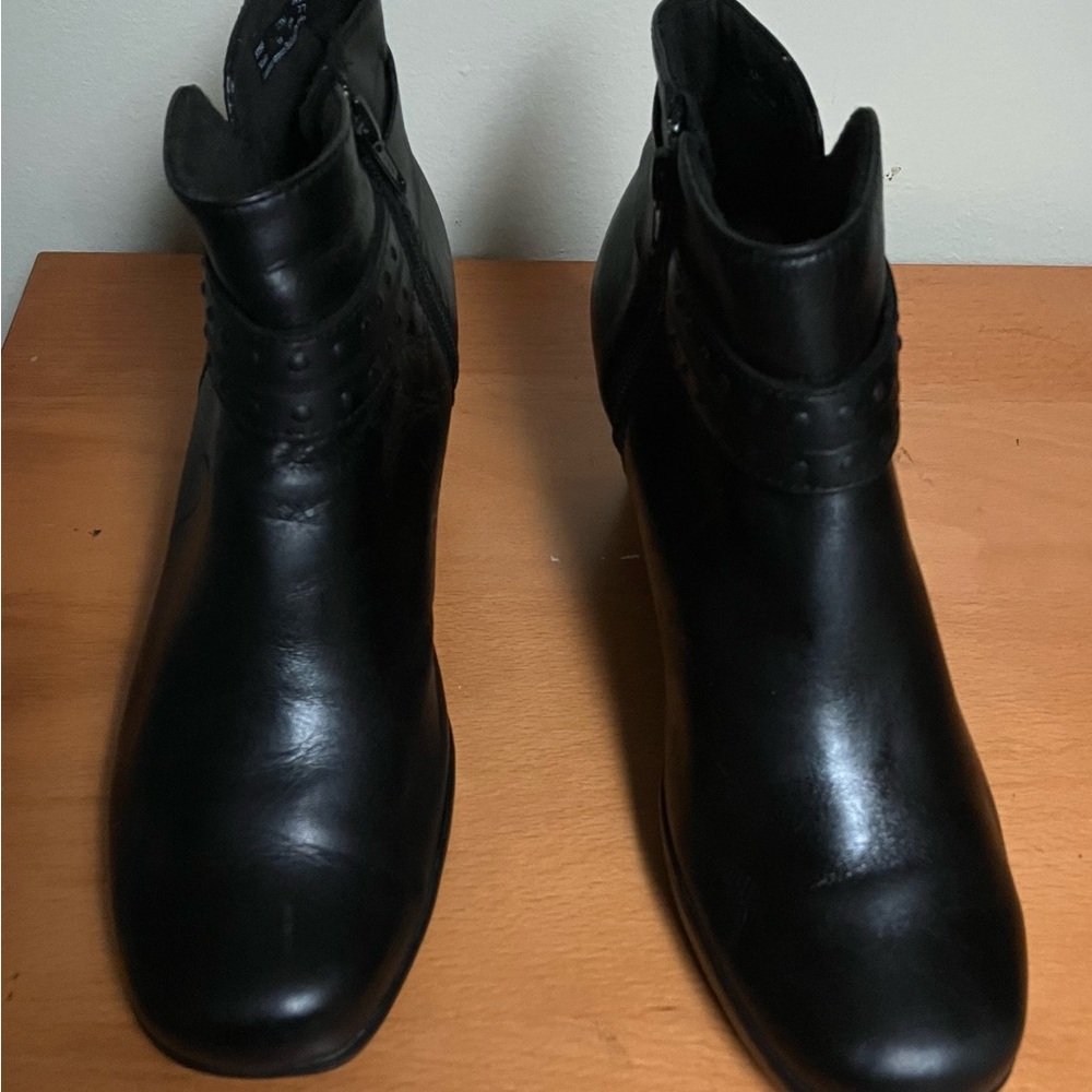 Clarks Black Ankle Booties